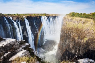 Bild på View of the Victoria Falls in Zimbabwe Africa Concept for travel in Africa